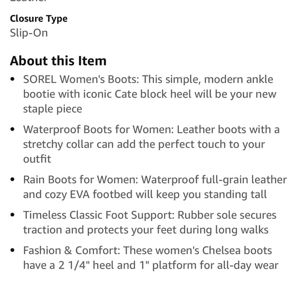 Sorel Cate Chelsea Boots - Picture 8 of 9